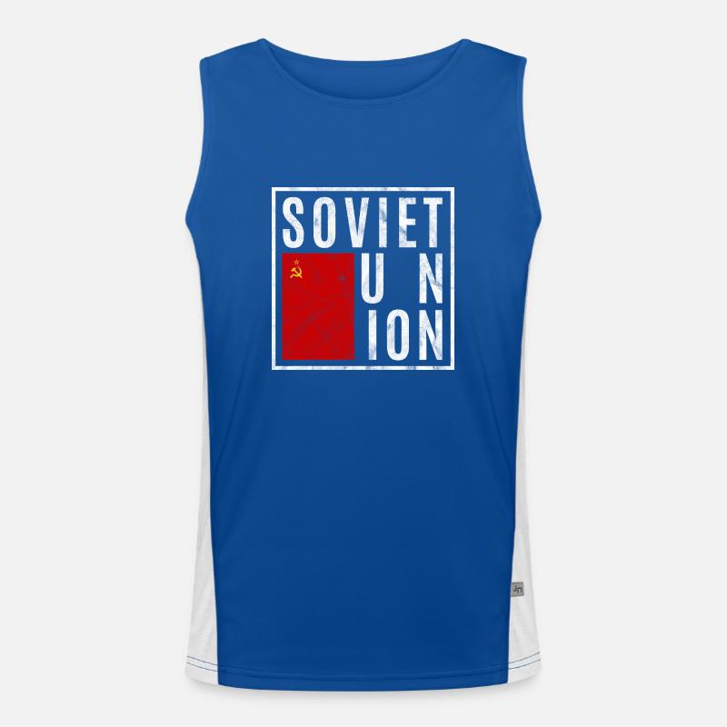 Soviet Union Men's Functional Contrast Tank Top 
