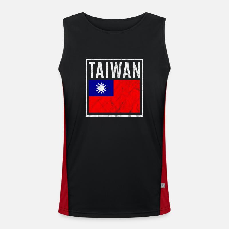 Taiwan Débardeur respirant contrasté Homme 