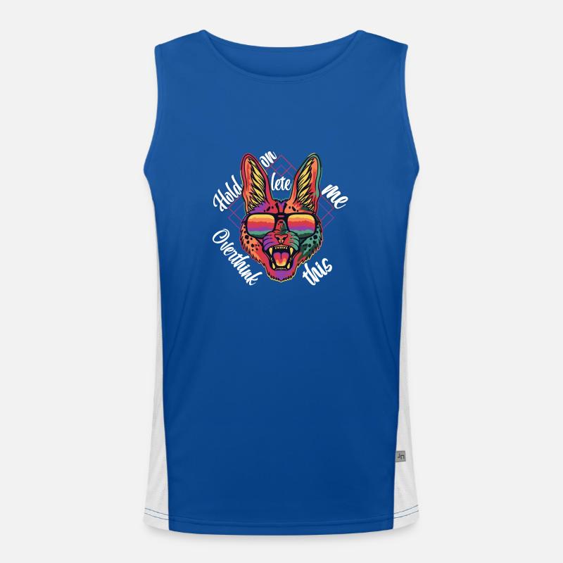 Hold on let me Overthink this Men's Functional Contrast Tank Top 