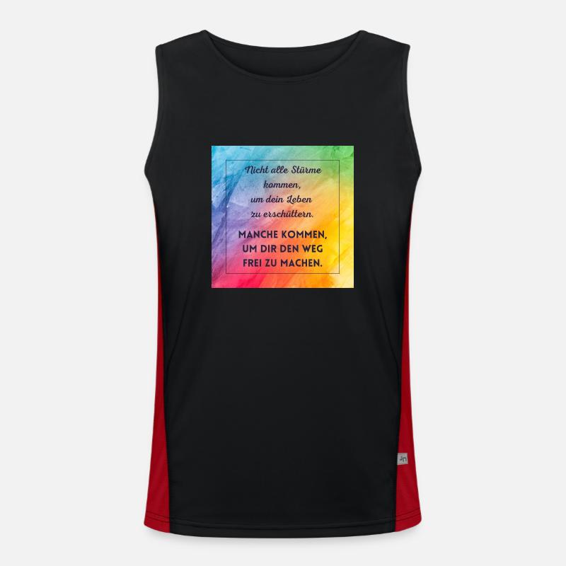 Sturm Funktionelles Kontrast-Tank Top für Männer 