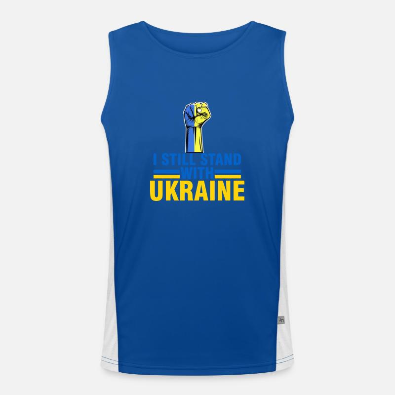 i still stand with ukraine Men's Functional Contrast Tank Top 