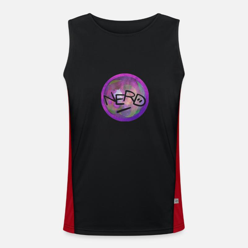 NERD Funktionelles Kontrast-Tank Top für Männer 
