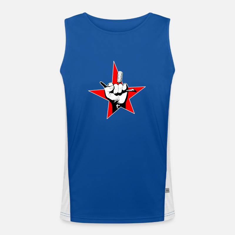 Bad Boy Krieger Funktionelles Kontrast-Tank Top für Männer 