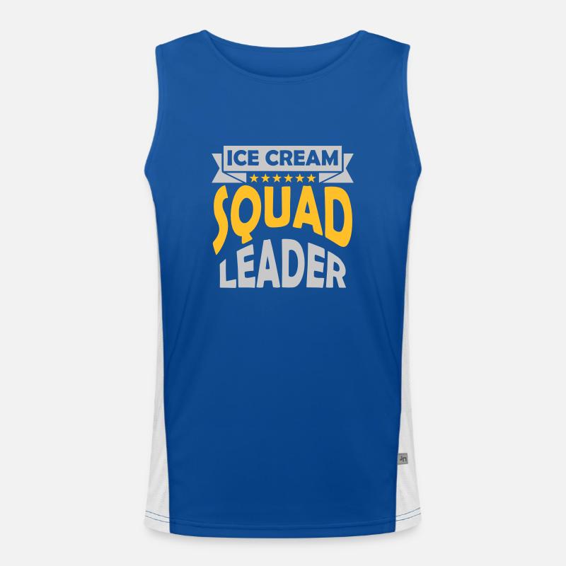 Leader Ice Cream Squad Funktionelles Kontrast-Tank Top für Männer 