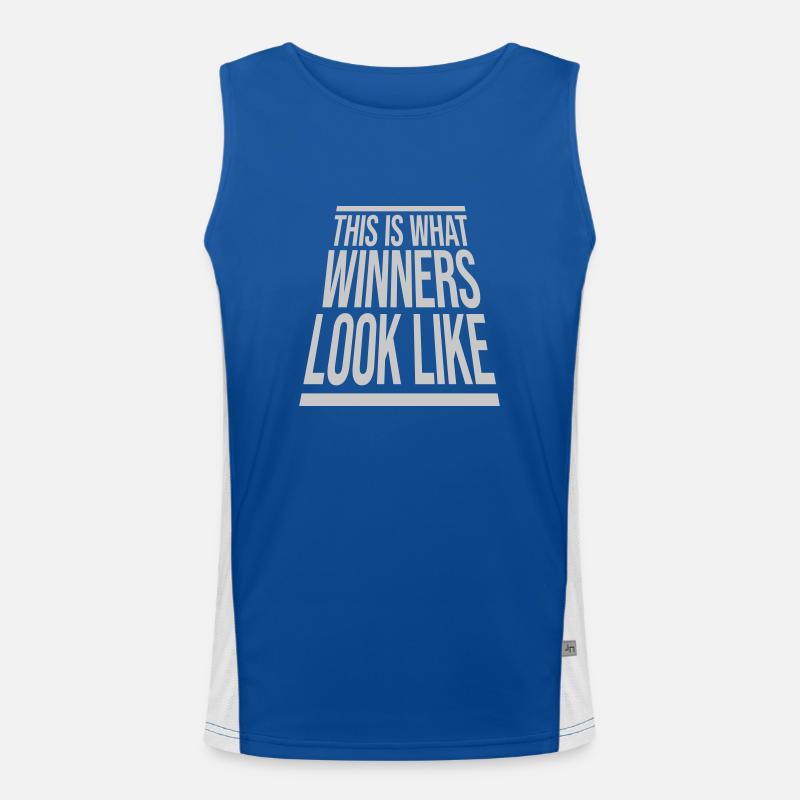 What Winners Look Like Funktionelles Kontrast-Tank Top für Männer 