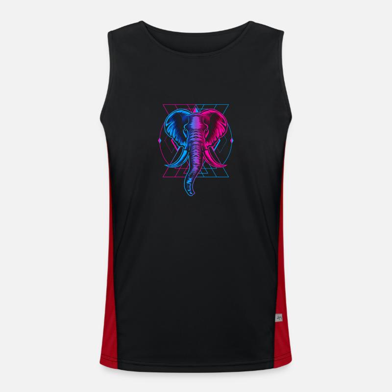 Symbol Mond Glaube Funktionelles Kontrast-Tank Top für Männer 