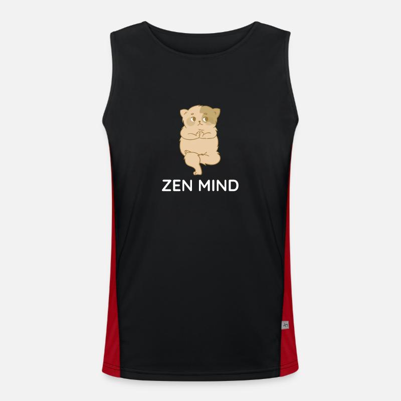 ZEN GEIST Funktionelles Kontrast-Tank Top für Männer 