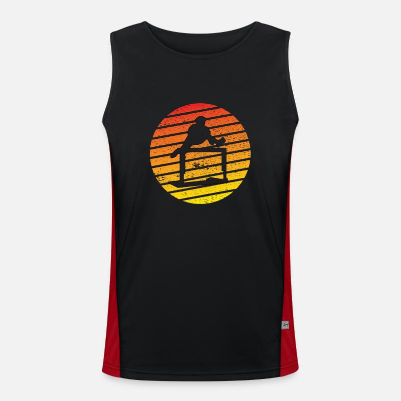 Hurdles Athletics Gift Hurdler Men's Functional Contrast Tank Top 