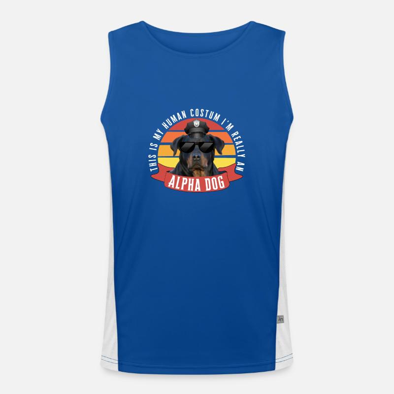 Das ist mein menschliches Outfit Ich bin eigentlich ein Alpha-Männchen Funktionelles Kontrast-Tank Top für Männer 