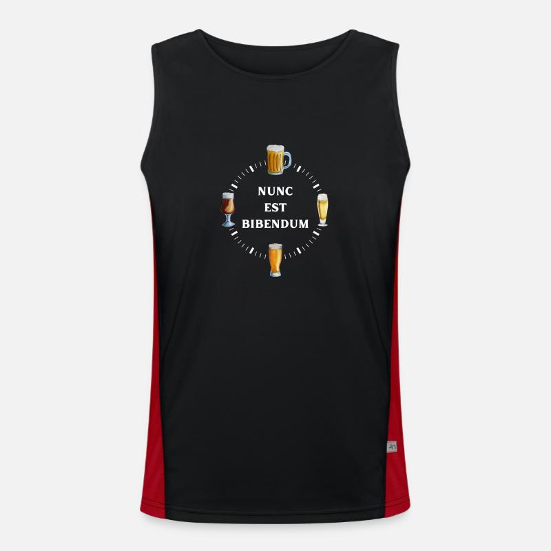 Nunc Beer Clock is Bibendum Men's Functional Contrast Tank Top 