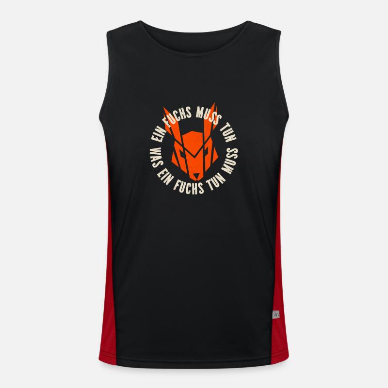 A fox has to do what a fox has to do.... Men's Functional Contrast Tank Top 