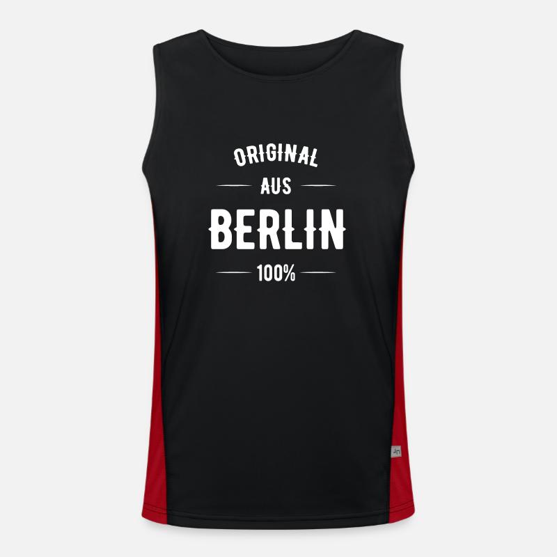 Berlin Funktionelles Kontrast-Tank Top für Männer 