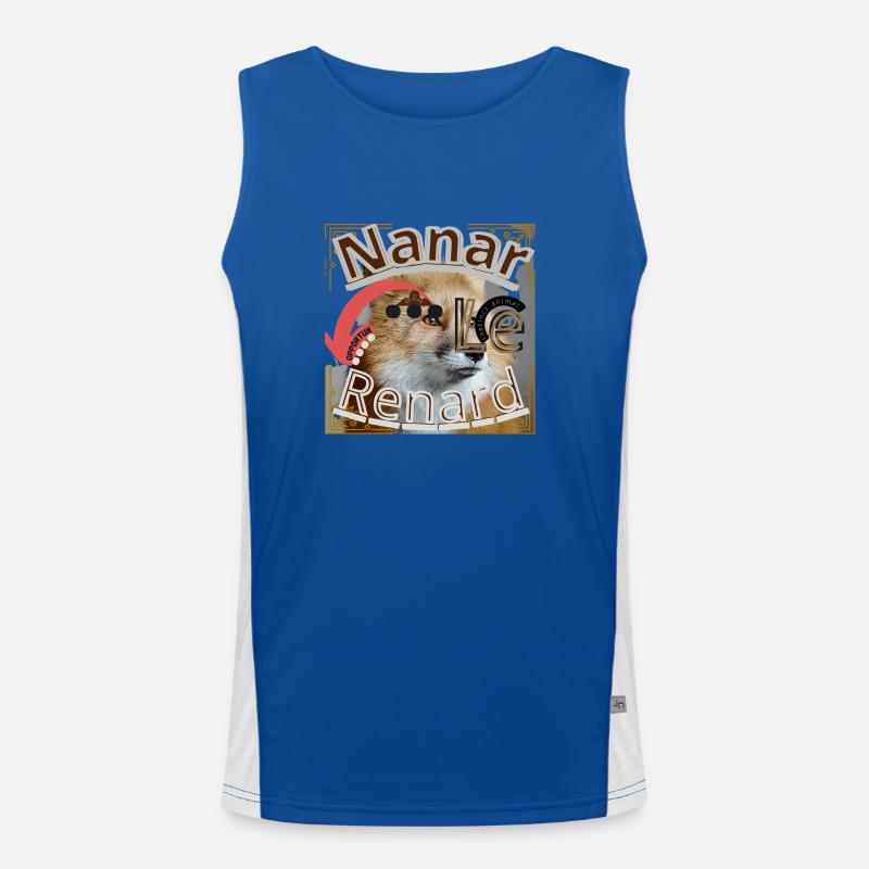 Nanar the unique personalized fox Men's Functional Contrast Tank Top 