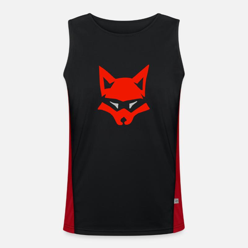 Fuchs Funktionelles Kontrast-Tank Top für Männer 