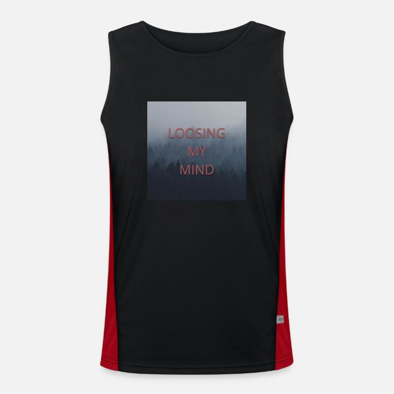 Loosing My Mind Funktionelles Kontrast-Tank Top für Männer 