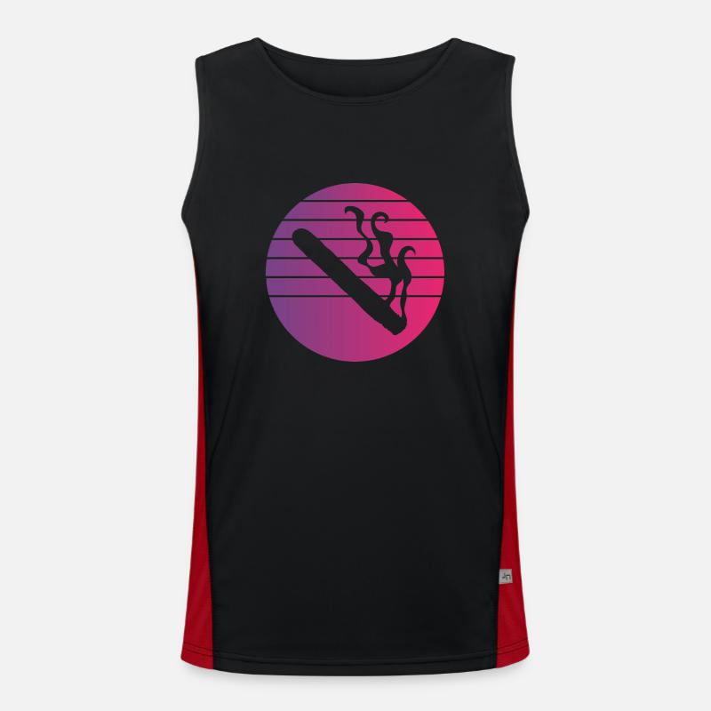Zigarre Retro Style Vintage Funktionelles Kontrast-Tank Top für Männer 