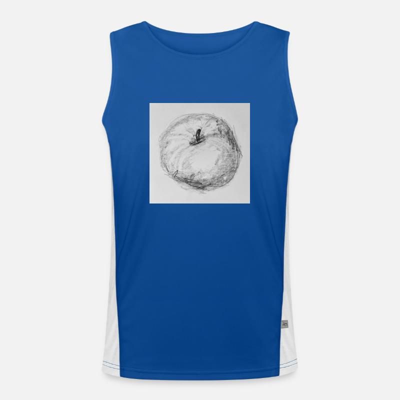 Apfel Funktionelles Kontrast-Tank Top für Männer 