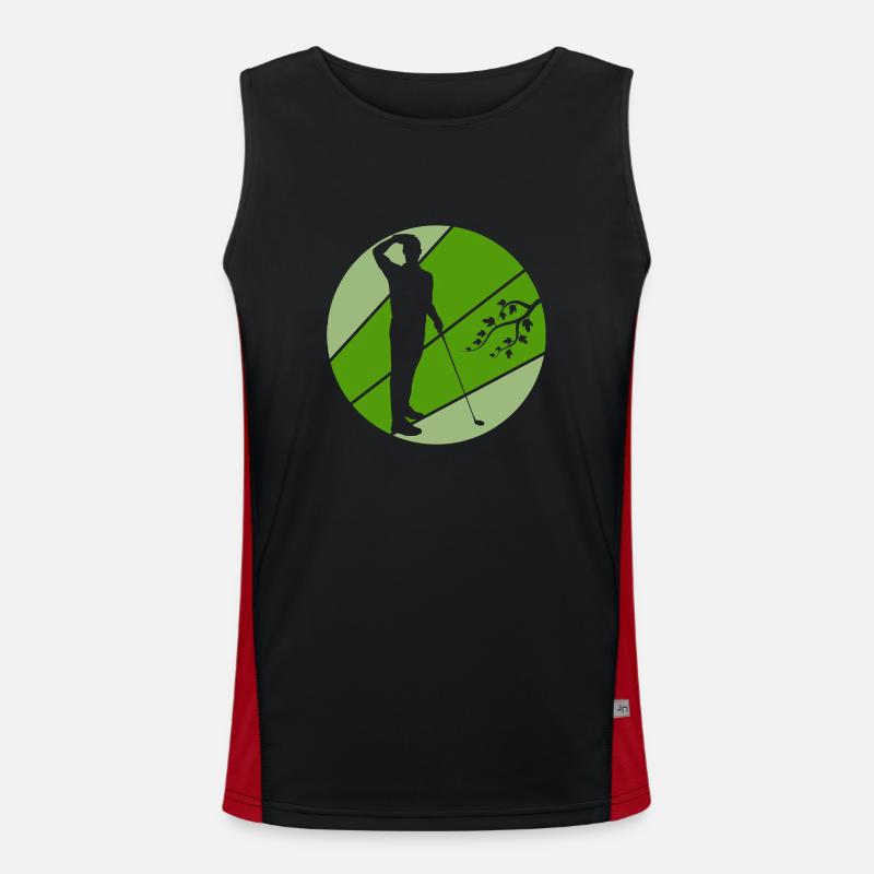 golf golf golfeur tee off Débardeur respirant contrasté Homme 