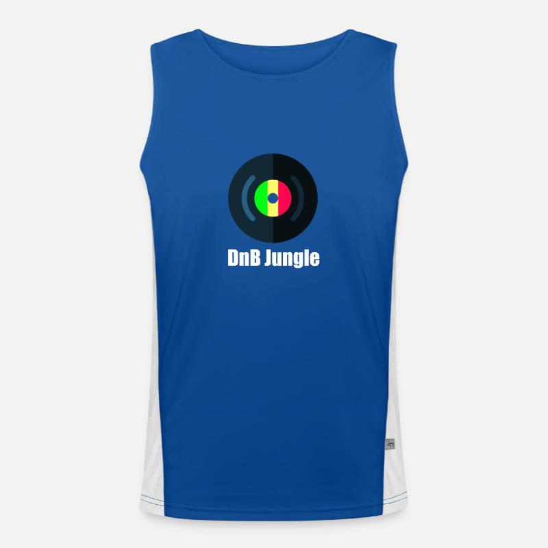 DnB Jungle Funktionelles Kontrast-Tank Top für Männer 