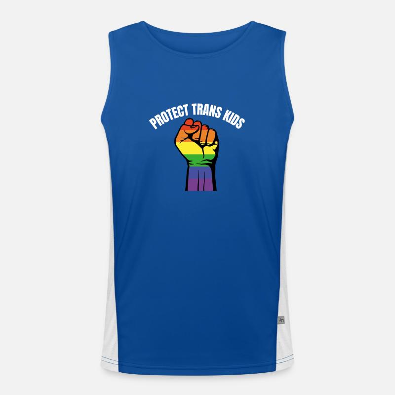 Trans Kids schützen Funktionelles Kontrast-Tank Top für Männer 