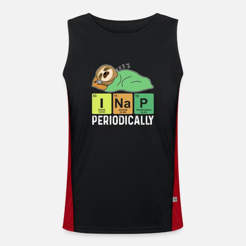 Ich mache regelmäßig ein Nickerchen, lustiges Nick Funktionelles Kontrast-Tank Top für Männer 