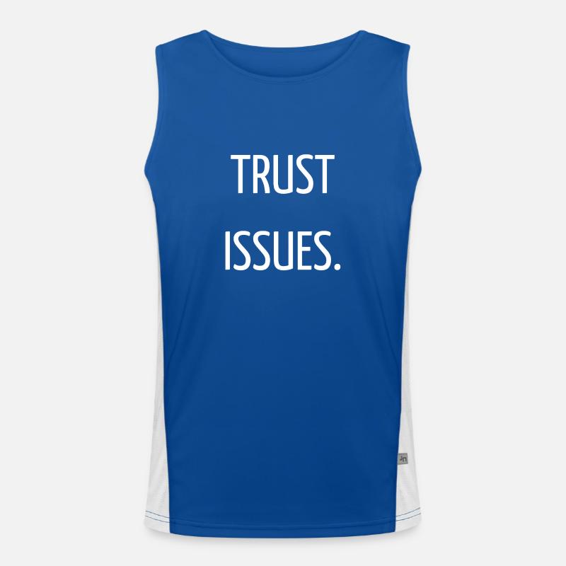 Trust issues Débardeur respirant contrasté Homme 
