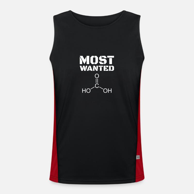 Most Wanted Kohlensäure H2CO3 Funktionelles Kontrast-Tank Top für Männer 