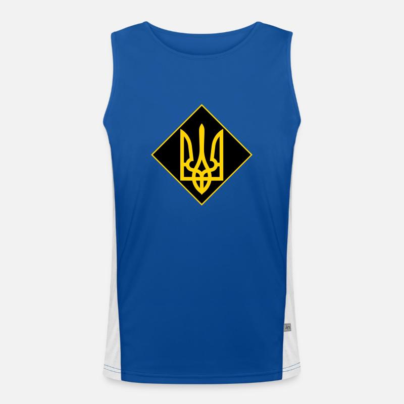 Ukraine Funktionelles Kontrast-Tank Top für Männer 