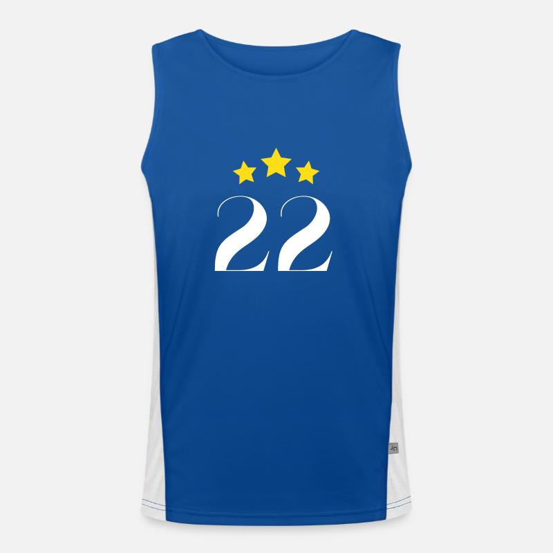 22nd Anniversary Starred Men's Functional Contrast Tank Top 