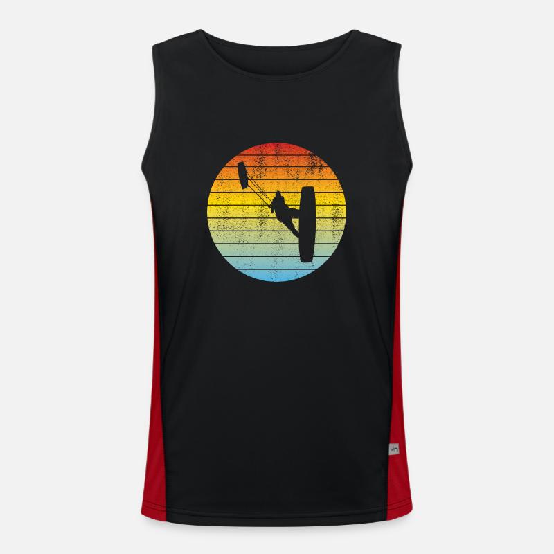 Kitesurfer Windsurfer Surfen Geschenk Windsurfing Funktionelles Kontrast-Tank Top für Männer 