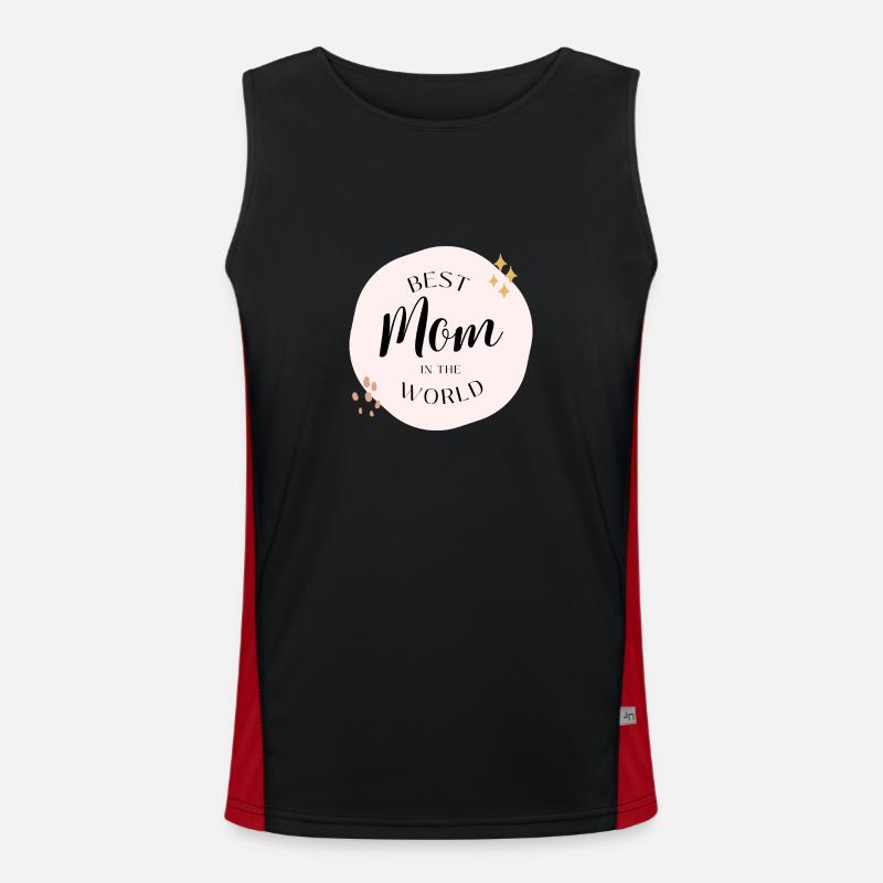 Beste Mutter der Welt ❤ Funktionelles Kontrast-Tank Top für Männer 