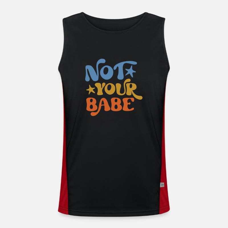 Pas ton bébé Débardeur respirant contrasté Homme 