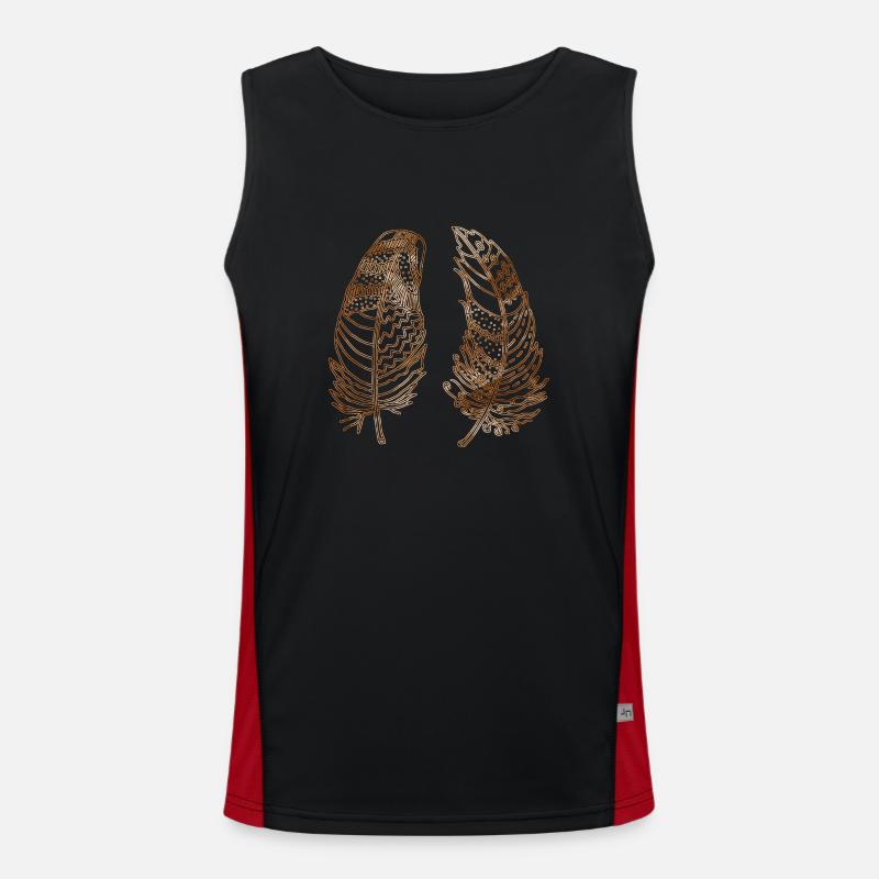 Feder Funktionelles Kontrast-Tank Top für Männer 