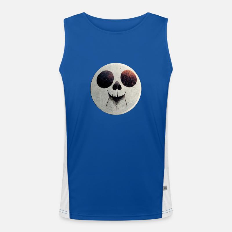 Happy Skull Funktionelles Kontrast-Tank Top für Männer 