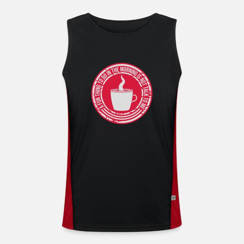 not talk to me Funktionelles Kontrast-Tank Top für Männer 