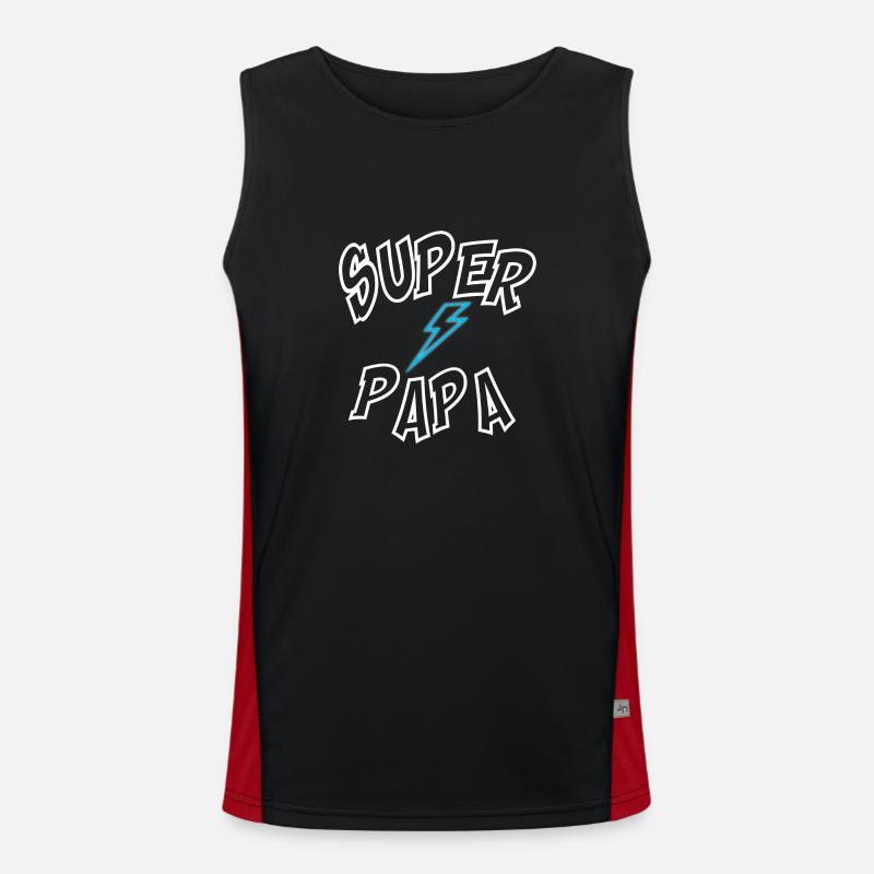 Super papa Débardeur respirant contrasté Homme 