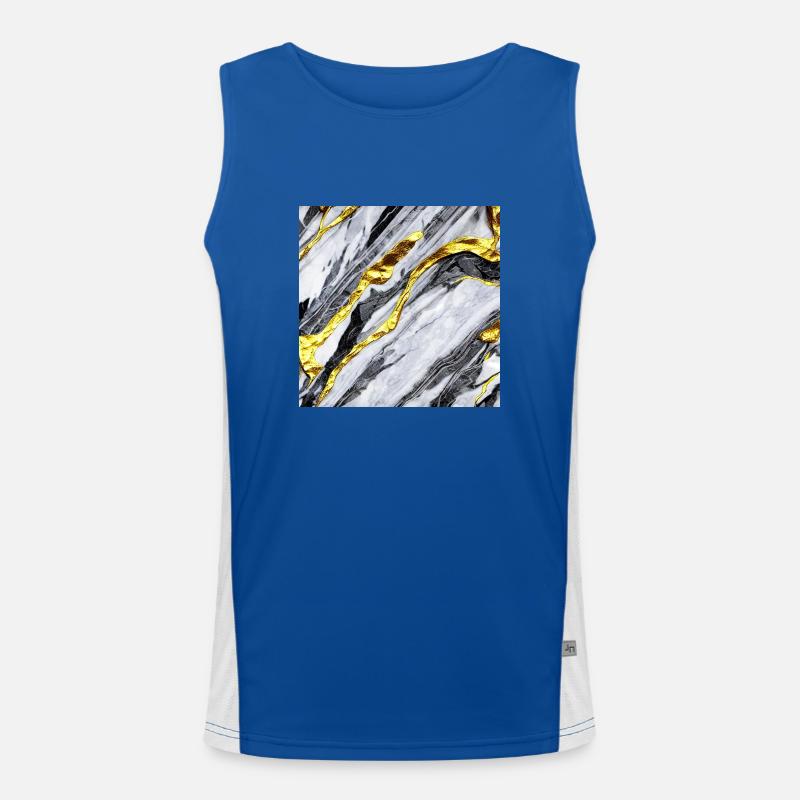 Structure en marbre or Débardeur respirant contrasté Homme 