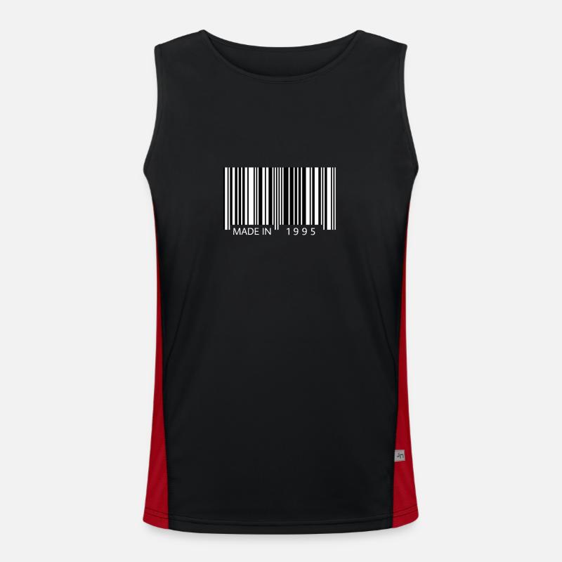 Fabriqué en 1995 Barcode Gift Débardeur respirant contrasté Homme 
