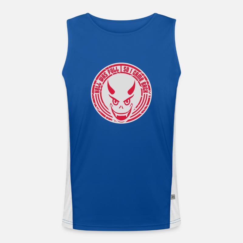 hell was full Quote Men's Functional Contrast Tank Top 