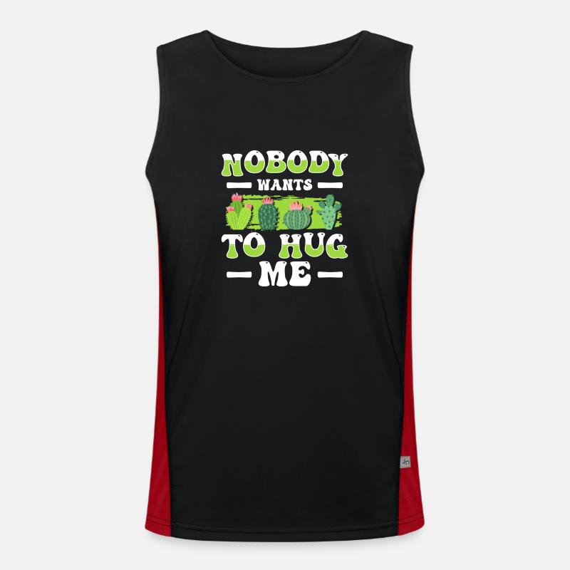 Cactus Prickly Gardener Men's Functional Contrast Tank Top 