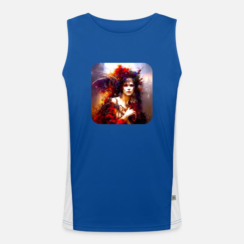 Gefallen Gothic Angel Funktionelles Kontrast-Tank Top für Männer 