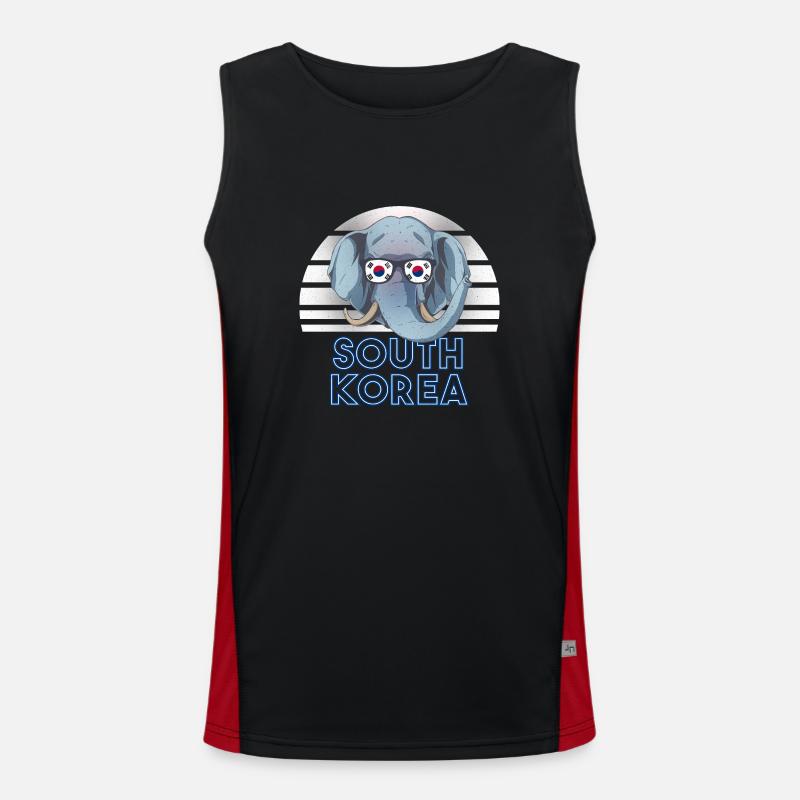 Corée du Sud Débardeur respirant contrasté Homme 