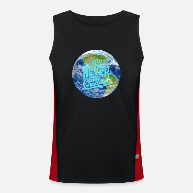 Planet Earth Men's Functional Contrast Tank Top 