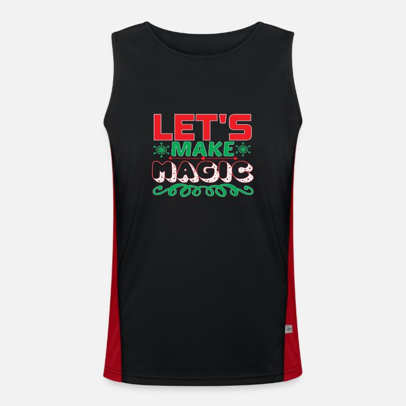 Let's make Magic Men's Functional Contrast Tank Top 