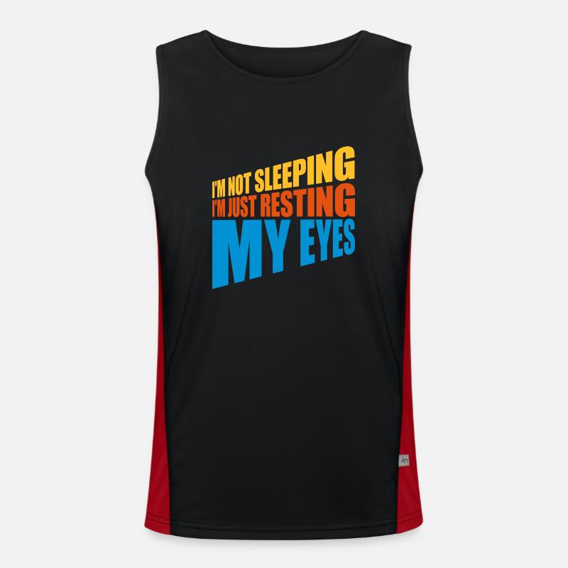 im not sleeping quote Men's Functional Contrast Tank Top 