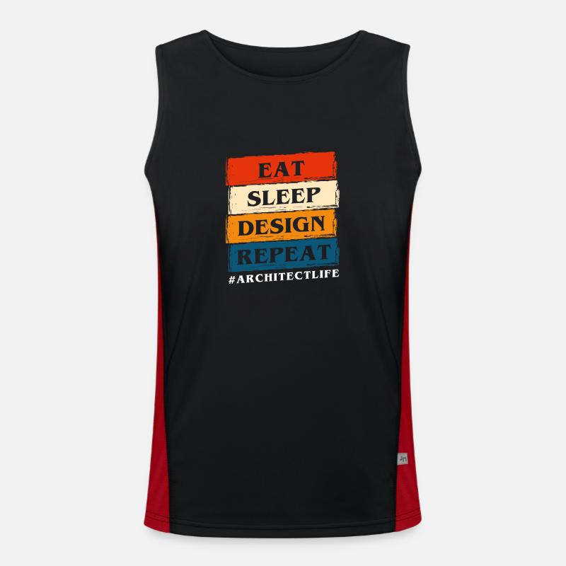 Architecte Bâtiment Construction de maison Débardeur respirant contrasté Homme 