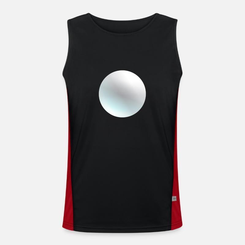 Der Planet Pluto Funktionelles Kontrast-Tank Top für Männer 