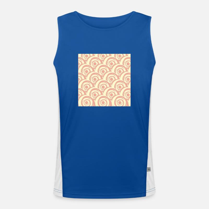Roll bun Men's Functional Contrast Tank Top 