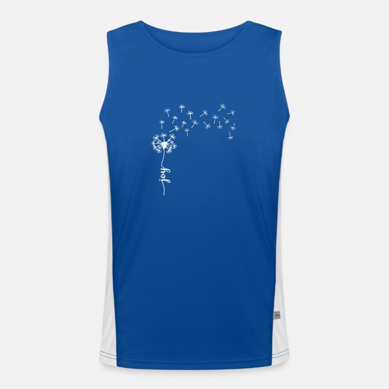 Joy Löwenzahn Design Funktionelles Kontrast-Tank Top für Männer 