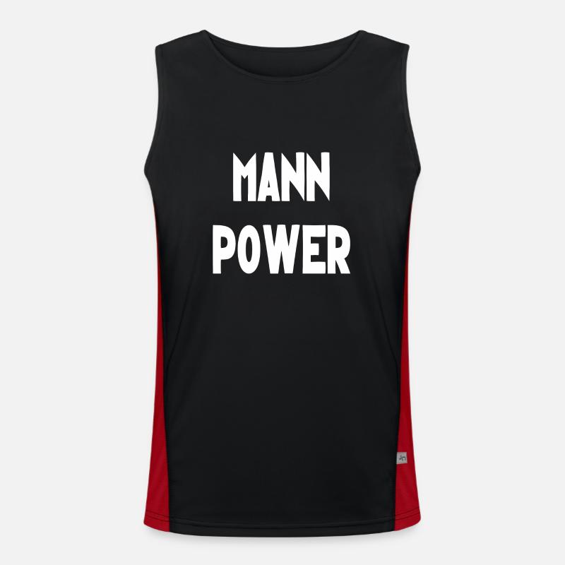 mannpower Funktionelles Kontrast-Tank Top für Männer 